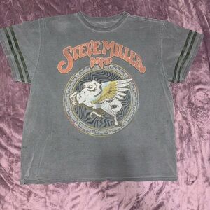 Olive Green Short Sleeve OverSized Band Tee